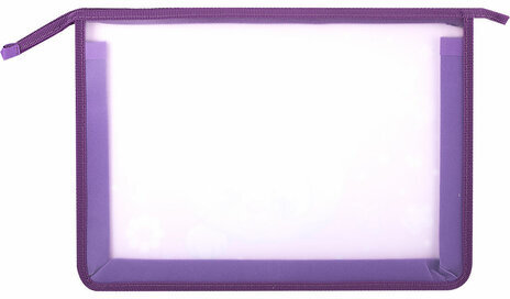 Папка для тетрадей ЮНЛАНДИЯ А4, 1 отделение, пластик, на молнии, "Pretty Kitty", 271452