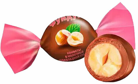 Конфеты "Фундук" в молочной шоколадной глазури 500 г, NUTSTORY, ОС708