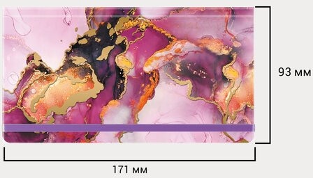 Еженедельник недатированный с резинкой 171х93 мм, BRAUBERG, твердый, 64 л., "Marble stone", 116307