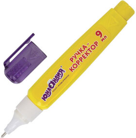 Ручка-корректор ЮНЛАНДИЯ, 9 мл, металлический наконечник, 228432