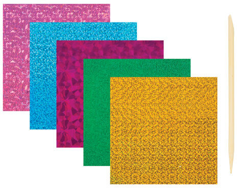 Набор для творчества "Аппликация из фольги", "Русалочка", самоклеящаяся основа 20х15 см, ЮНЛАНДИЯ, 662382