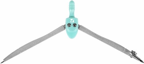 Готовальня BRAUBERG SCHOOL KIT, 8 предметов, циркуль 115 мм, чертежные принадлежности, мятный цвет, 210705