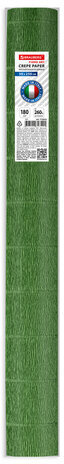 Бумага гофрированная/креповая (ИТАЛИЯ) 180 г/м2, 50х250 см, травяная (591), BRAUBERG FIORE, 112623