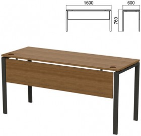Стол на металлокаркасе &quot;Арго&quot;, 1600х600х760 мм, царга, орех (КОМПЛЕКТ)