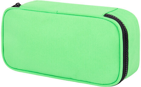 Пенал-косметичка BRAUBERG, 1 отделение, органайзер, полиэстер, 22x11,5x6 см, зеленый, 270844