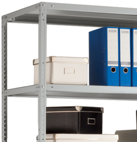 Стеллаж металлический ПРАКТИК "MS", 2000х1000х300 мм, 6 полок, MS200/100х30/6