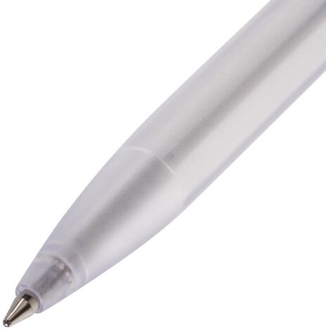 Ручка шариковая масляная BRAUBERG "Olive Pen", СИНЯЯ, корпус прозрачный, 0,7 мм, линия 0,35 мм, 141476