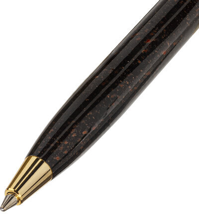 Ручка подарочная шариковая GALANT "TINTA MARBLE", корпус коричневый, золотистые детали, узел 0,7 мм, синяя, 143501