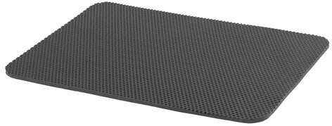 Коврик EVA / ЭВА универсальный 50х67см ячеистый (СОТЫ) применим для сушки посуды, кухни, ванной, прихожей, животных, цвет СЕРЫЙ LAIMA,608713