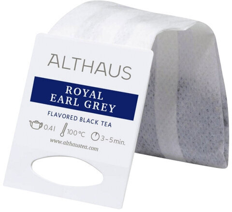 Чай ALTHAUS "Royal Earl Grey" черный, 15 пирамидок по 4 г для чайника, ГЕРМАНИЯ, TALTHB-GP0056