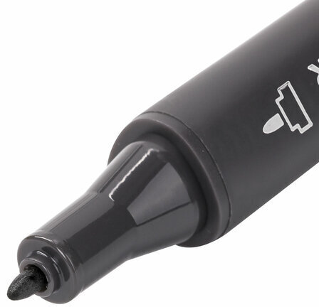 Маркер для скетчинга двусторонний 1 мм - 6 мм BRAUBERG ART CLASSIC, СЕРЫЙ ТЕПЛЫЙ 9 (WG09), 151818