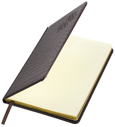 Еженедельник датированный 2025 А5 145х215 мм BRAUBERG "Comodo", под кожу, темно-коричневый, 115956