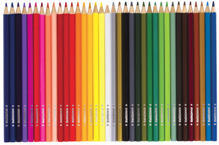 Карандаши цветные ЮНЛАНДИЯ "МИР ЖИВОТНЫХ", 36 цветов, классические заточенные, 181386