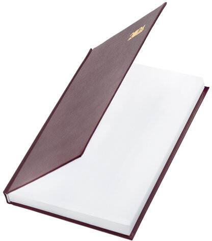 Ежедневник датированный 2024 145х215 мм, А5, STAFF, обложка бумвинил, бордовый, 115136