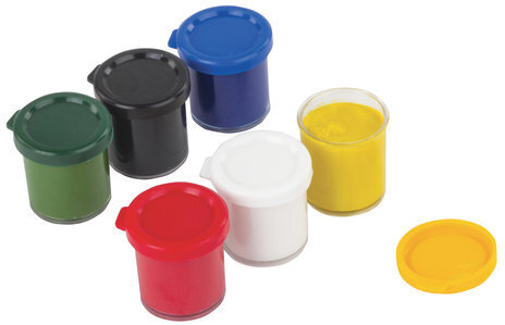 Гуашь ЮНЛАНДИЯ "ШКОЛЬНАЯ", 6 цветов по 17 мл, 191530