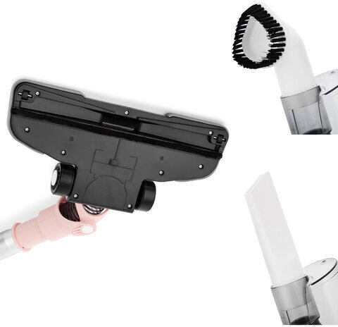 Пылесос вертикальный KITFORT KT-586-3, потребляемая мощность 600 Вт, циклонный фильтр 1,2 л, розовый