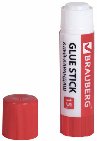 Клей-карандаш 15 г ВЫГОДНАЯ УПАКОВКА BRAUBERG, 3 штуки на блистере, 271307