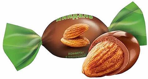 Конфеты "Миндаль" в молочной шоколадной глазури 500 г, NUTSTORY, ОС709