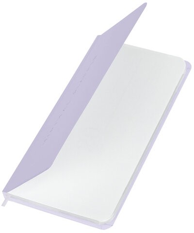 Еженедельник недатированный с резинкой 171х93 мм, BRAUBERG, твердый, 64 л., "Minimal", сиреневый, 116308