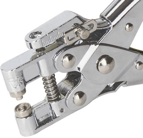 Дырокол металлический на 1 отверстие для люверса BRAUBERG "HL-1", до 30 листов, диаметр отверстия 5 мм, 227792