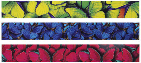 Закладки для книг с магнитом "КРАСКИ ЛЕТА", набор 6 шт., блестки, 25x196 мм, ЮНЛАНДИЯ, 111643