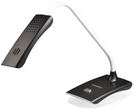 Настольная лампа-светильник SONNEN TL-LED-004-7W-12, подставка, LED, 7 Вт, черный, 235542