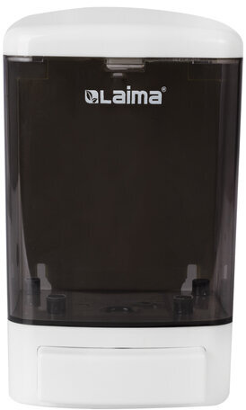 Дозатор для жидкого мыла LAIMA, НАЛИВНОЙ, 1 л, белый (тонированный), ABS-пластик, 603920