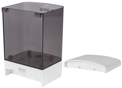 Дозатор для жидкого мыла LAIMA, НАЛИВНОЙ, 1 л, белый (тонированный), ABS-пластик, 603920