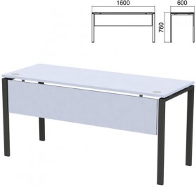 Стол на металлокаркасе &quot;Арго&quot;, 1600х600х760 мм, царга, серый (КОМПЛЕКТ)