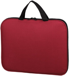 Папка на молнии с ручками STAFF EVERYDAY, А4, полиэстер, бордовая, 270738