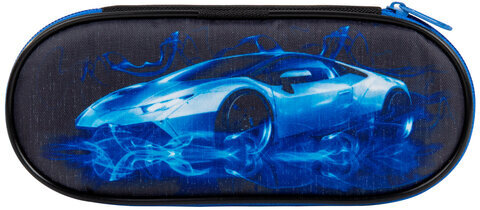 Пенал-футляр BRAUBERG, 1 отделение, полиэстер, органайзер, 21х9х5 см, "Dream car", 271037