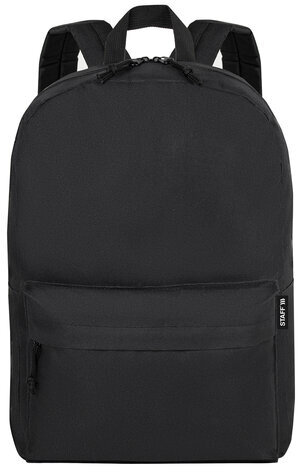 Рюкзак STAFF WALKER универсальный, с карманом, черный, 43х30х12 см, 272542