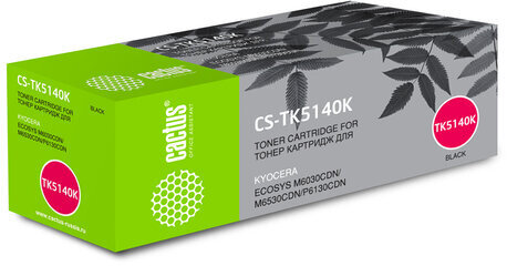 Тонер-картридж CACTUS (CS-TK5140K) для KYOCERA Ecosys M6030cdn/M6530cdn, черный, ресурс 7000 стр.