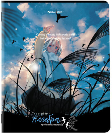 Тетради предметные, КОМПЛЕКТ 12 ПРЕДМЕТОВ, "ANIME GIRLS", 48 л., матовая ламинация, BRAUBERG, 404832