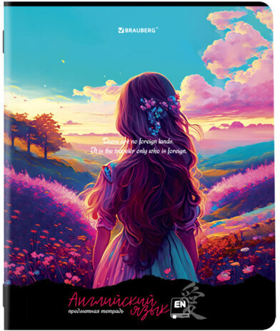 Тетради предметные, КОМПЛЕКТ 12 ПРЕДМЕТОВ, "ANIME GIRLS", 48 л., матовая ламинация, BRAUBERG, 404832