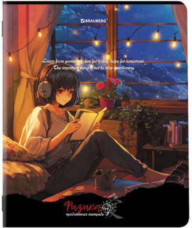 Тетради предметные, КОМПЛЕКТ 12 ПРЕДМЕТОВ, "ANIME GIRLS", 48 л., матовая ламинация, BRAUBERG, 404832
