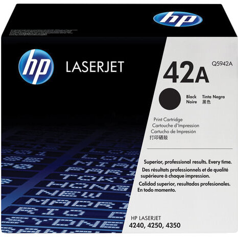 Картридж лазерный HP (Q5942А) LaserJet 4250/4350 и другие, №42А, оригинальный, ресурс 10000 страниц, Q5942A