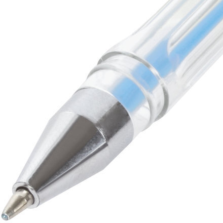 Ручки гелевые ПИФАГОР, НАБОР 6 ЦВЕТОВ, ПАСТЕЛЬНЫЕ, корпус прозрачный, узел 0,7 мм, линия письма 0,5 мм, 142797