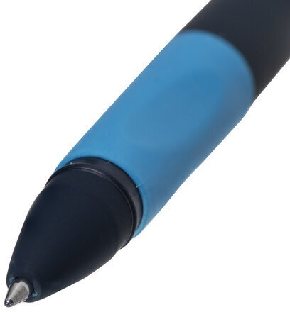 Ручка стираемая гелевая с эргономичным грипом BRAUBERG REPEAT, СИНЯЯ, +3 сменных стержня, узел 0,7 мм, линия письма 0,5 мм, 143663