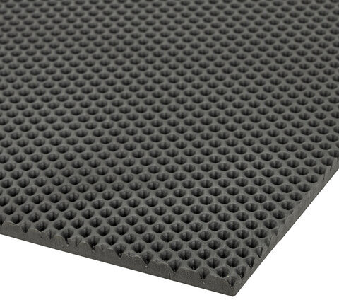 Коврик EVA / ЭВА универсальный 68х120 см ячеистый (СОТЫ) применим для кухни, ванной, прихожей, животных, авто, цвет СЕРЫЙ LAIMA, 608714