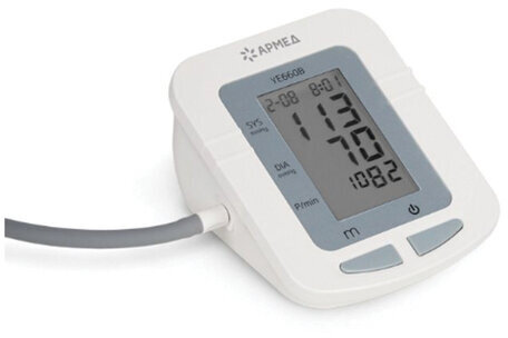 Тонометр АРМЕД YE660B, диапазон давления 0-280 мм рт. ст., диапазон пульса 40-200 уд/мин, автоматический, с поверкой, 1977602