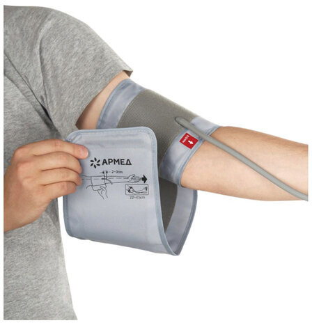 Тонометр АРМЕД YE660B, диапазон давления 0-280 мм рт. ст., диапазон пульса 40-200 уд/мин, автоматический, с поверкой, 1977602