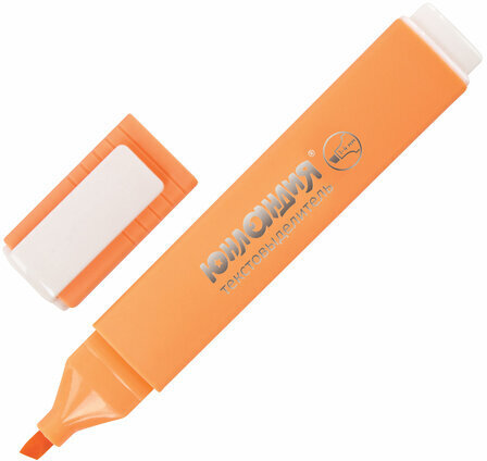 Текстовыделитель ЮНЛАНДИЯ "COLORSTAR PASTEL", ПЕРСИКОВЫЙ, линия 1-4 мм, 151715