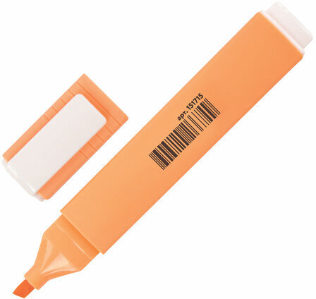 Текстовыделитель ЮНЛАНДИЯ "COLORSTAR PASTEL", ПЕРСИКОВЫЙ, линия 1-4 мм, 151715