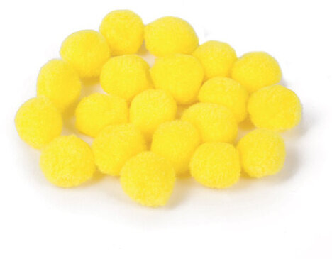 Помпоны для творчества, желтые, 25 мм, 20 шт., ОСТРОВ СОКРОВИЩ, 661451