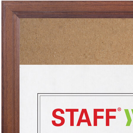 Рамка НЕБЬЮЩАЯСЯ 40х50 см, МДФ под дерево, багет 17 мм, мокко, акриловый экран, STAFF "Carven", 391222