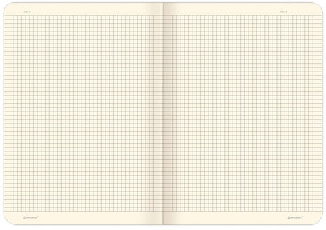 Тетрадь 60 л. в клетку обложка SoftTouch, бежевая бумага 70 г/м2, сшивка, В5 (179х250 мм), ВАН ГОГ, BRAUBERG, 1403818