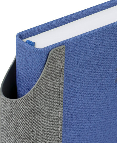 Ежедневник датированный 2024 А5 138x213 мм, BRAUBERG "Mosaic", под кожу, синий, 114904