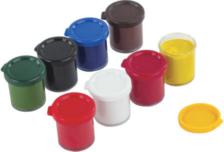 Гуашь ЮНЛАНДИЯ "ШКОЛЬНАЯ", 8 цветов по 17 мл, 191531