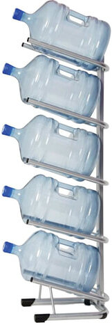 Стеллаж для хранения воды HOT FROST, для 5 бутылей, металл, серебристый, 251000502